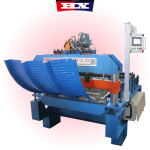 Roof sheet crimping machine